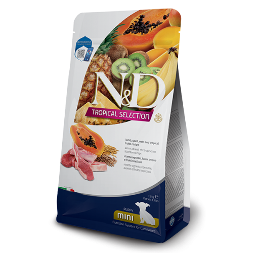 ND Tropical Selection Kuzu Etli Mini Irk Yavruk Köpek Maması 1,5kg