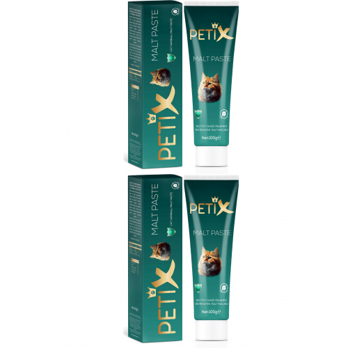 Petix Anti-Hairball Tüy Yumağı Önleyici Kedi Malt Macunu 100 gr 2' Li