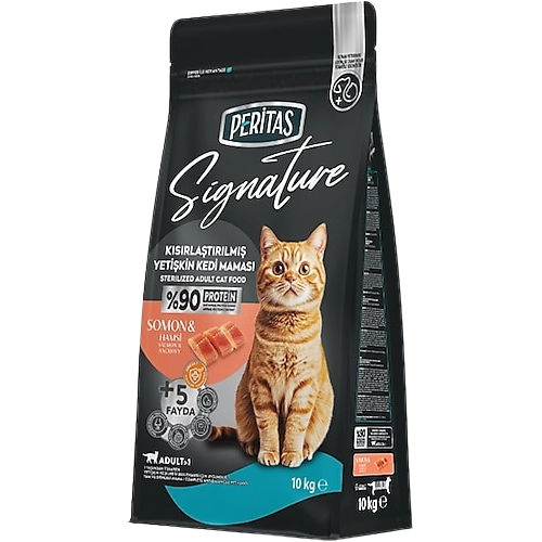 Peritas Signature Somonlu 10 kg Kısırlaştırılmış Yetişkin Kedi Maması