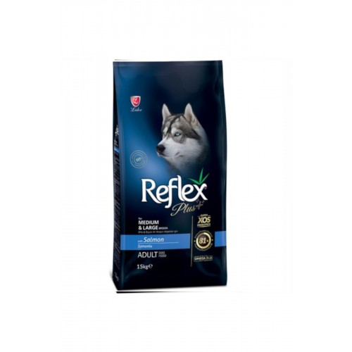 Reflex Plus Orta Büyük Irk Somonlu Yetişkin Köpek Maması 15 kg