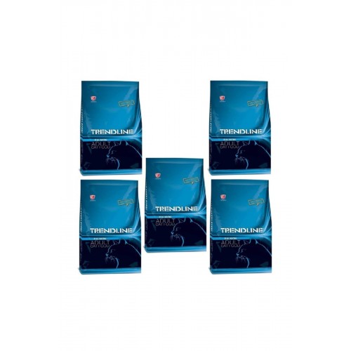 Trendline Somonlu Kedi Maması - 1 kg x 5 Adet