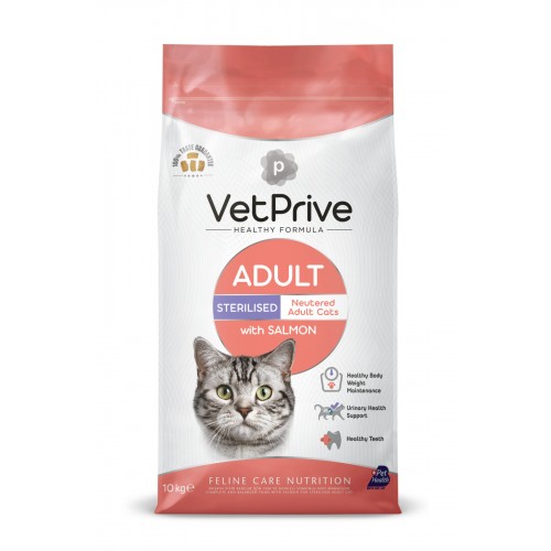 VetPrive Sterilised Balıklı Kısırlaştırılmış Kedi Maması 10 Kg
