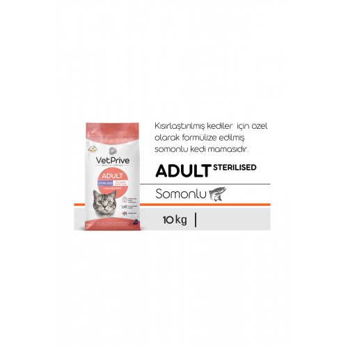 VetPrive Sterilised Balıklı Kısırlaştırılmış Kedi Maması 10 Kg