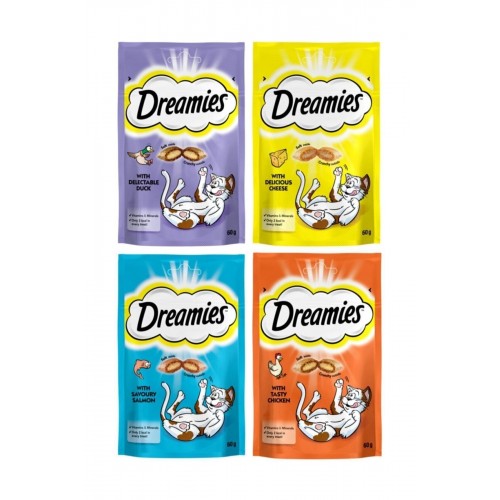 Dreamies 12 Paket Süper Karışık Kedi Ödülü (1 Paket 60 Gr)