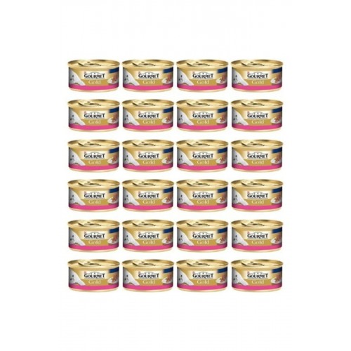 Gourmet Kıyılmış Sığır Etli Konserve Yetişkin Kedi Maması 24 X 85 G