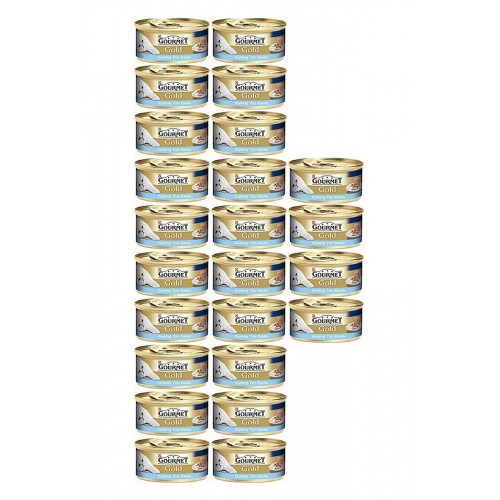 Gourmet Gold Kıyılmış Ton Balıklı Yetişkin Kedi Konserve Yaş Maması 24x85 gr